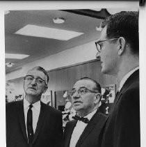 Edwin A. Grebitus Sr. shown with his son Edwin A. Grebitus Jr. and Sacramento Mayor Walter Christensen (center)