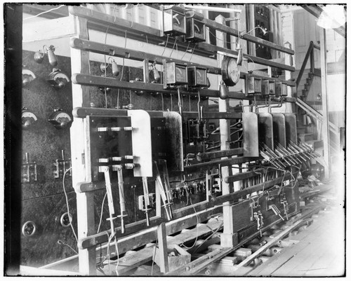 The original switchboard at Mill Creek #1 Hydro Plant