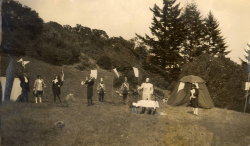 Scene from the 1917 Mountain Play, Jeppe-on-the-Hill, performed on Mount Tamalpais [photograph]