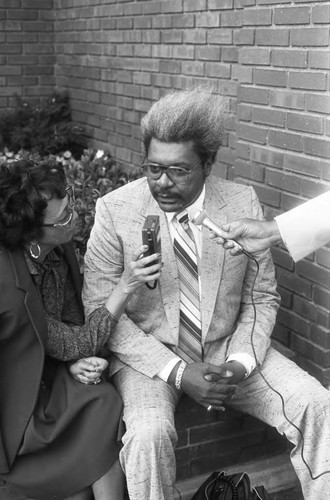 Don King, Press Conference, 1984