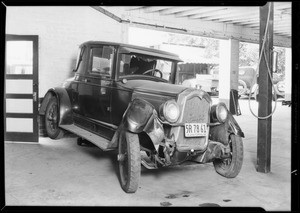 Buick, Seward owner, South Pasadena, car in Burbank, Southern California, 1932