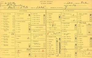 WPA household census for 1225 W 5TH ST, Los Angeles