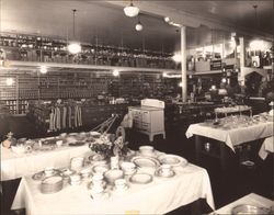 Interior view of the A. F. Tomasini Hardware stores, Petaulma, California 1936