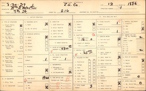 WPA household census for 216 West 7th Street, Los Angeles County