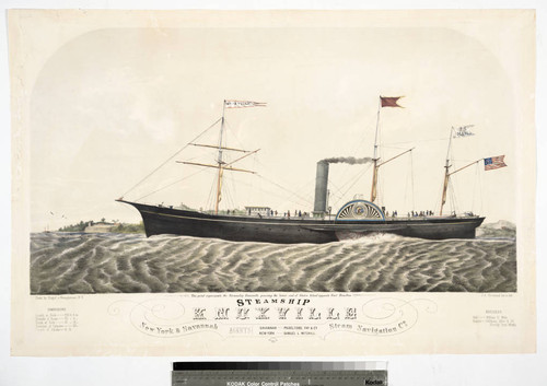 Steamship Knoxville New York & Savannah Steam Navigation Co
