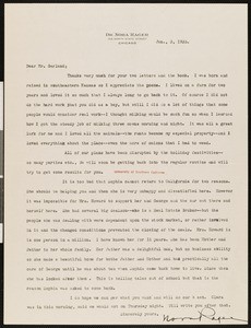 Nora Rager, letter, 1939-01-03, to Hamlin Garland