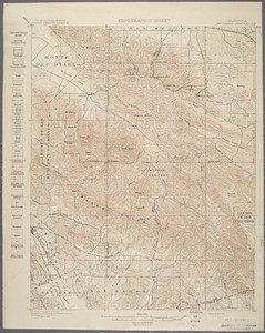 California. Mount Diablo quadrangle (15'), 1898