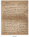 Letter from Giulia Pelzer to Vahdah Olcott-Bickford, 29 April 1924