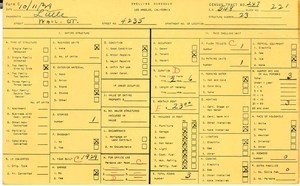 WPA household census for 4235 WALL, Los Angeles