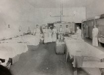 Mill Valley French Laundry inside laundry room, circa 1916