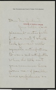 Archer Milton Huntington, letter, 192?-06-24, to Hamilton Garland