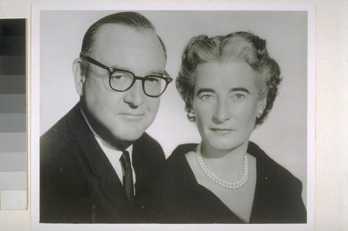 [Portrait of Edmund G. Brown and Bernice Brown.]