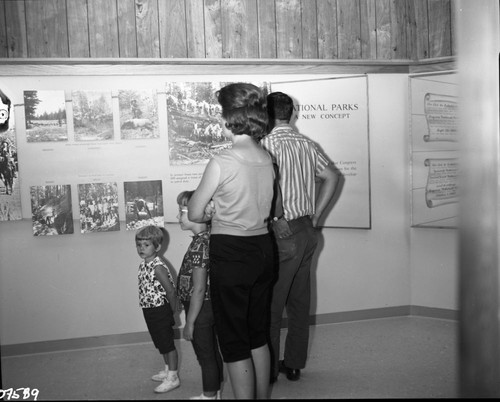 Exhibits, Visitors viewing exhibits