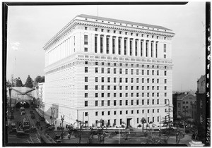Exterior view of the Hall of Justice, September, 1927