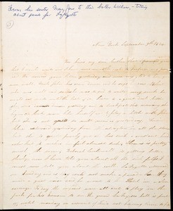 Mary Jane Kelly, letter, 1824 Sept. 9, to William Kelly