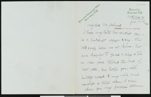 Heloise Durant Rose, letter, 1925-01-23, to Hamlin Garland