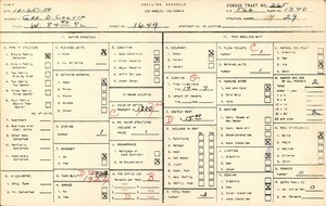 WPA household census for 1649 WEST 84TH PLACE, Los Angeles County