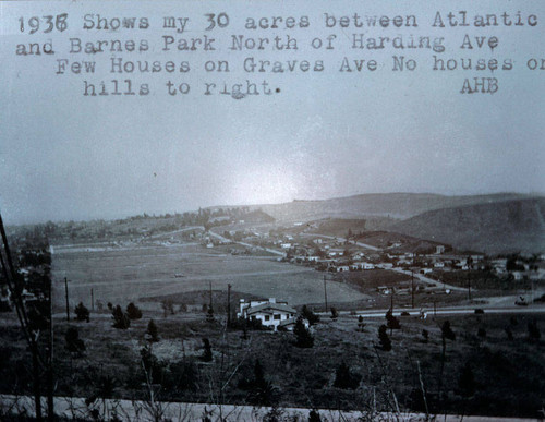 Photograph of lands purchased by A.H. Barry in West Monterey Park