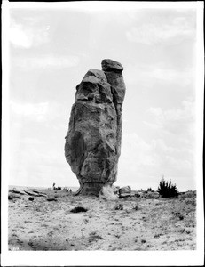 Rock pillar at Acoma, New Mexico, 1886