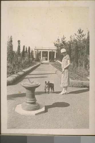 [Woman with dog]