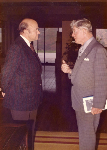 Chancellor Young with Fritz Huntsinger