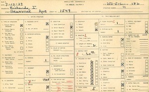 WPA household census for 1549 GRANVILLE AVE, Los Angeles