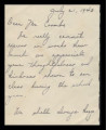 Notecard from the 5th and 6th grade core class, Minidoka incarceration camp, to Mr. Robert Coombs, July 21, 1943