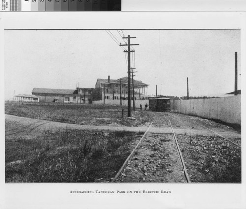 Approaching Tanforan Park on the Electric Railway, ca. 1904