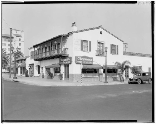 Chapman's Ice Cream Store, 60 South Lake. Pasadena. 1928