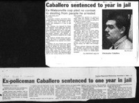 Caballero sentenced to year in jail