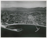 [Aerial view of Santa Barbara, looking north]