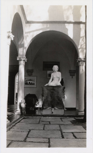 Sculpture of woman, Scripps College