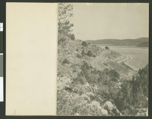 Panoramic view of Baldwin Lake, Big Bear Valley, ca.1930