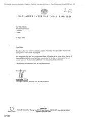[Letter from Norman Jack to Mike Clarke regarding the loss of documents by the courier]