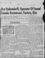 Ora Stubendorff, operator of famed tamale restaurant, factory, dies