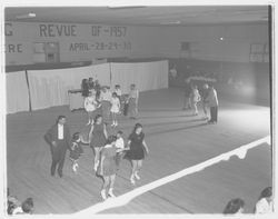 Mixed groups in the Skating Revue of 1957, Santa Rosa, California, April, 1957