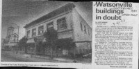 Watsonville buildings in doubt