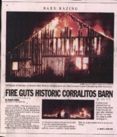 Fire Guts Historic Corralitos Barn