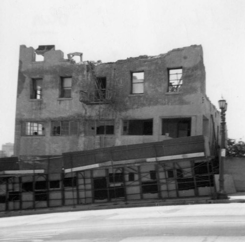 Demolition of old hotel on Bunker Hill
