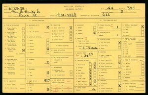 WPA household census for 233 RENO ST, Los Angeles