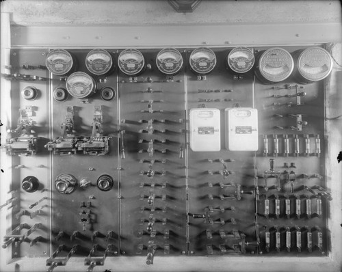 Switchboard in the Mount Wilson Observatory power house