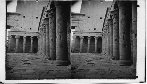Colonnade. Temple of Edfu. Egypt