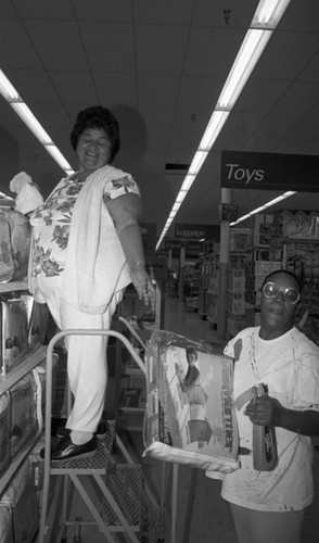 Store opening, Los Angeles, 1990