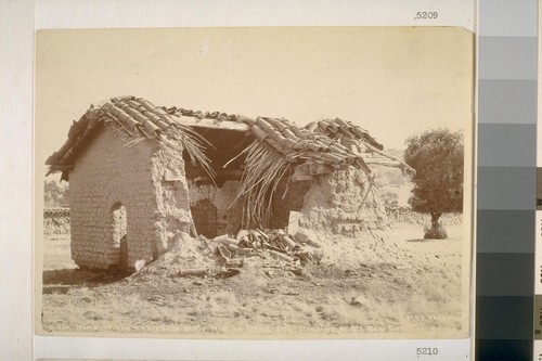 Home of the Indian in early Mission days still standing by old San Antonio ruins. No. 1150