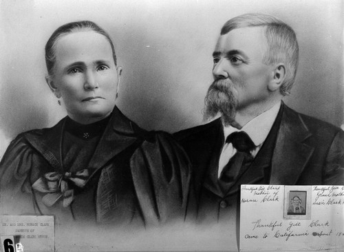 Horace Clark, February 8, 1832 - November 7, 1900 and Susannah (Cole) Clark, May 5, 1837 - June 26, 1898