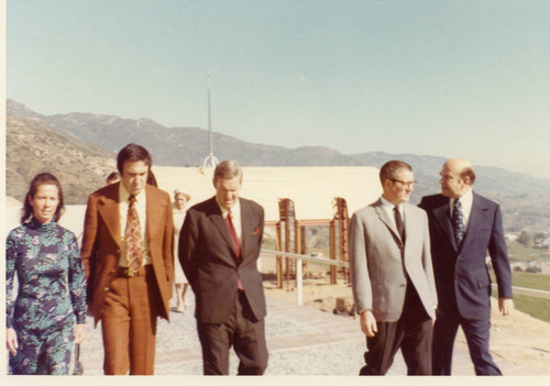 R to L: Cancellor Young, Clint Murchison, others Unknown