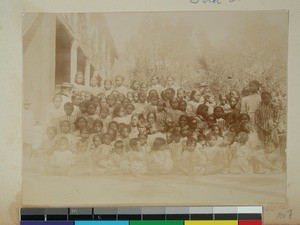 School children in Antsahamanitra, Antananarivo, Madagascar, 1897