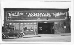 Tough Bros. Garage and machine shop on Sebastopol Avenue in Sebastopol, about 1920