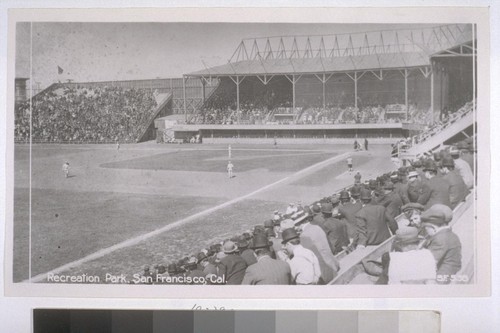 Recreation Park. (Baseball.) 15th [i.e. Fifteenth] & Valencia Sts. 1908. [No. 538.]