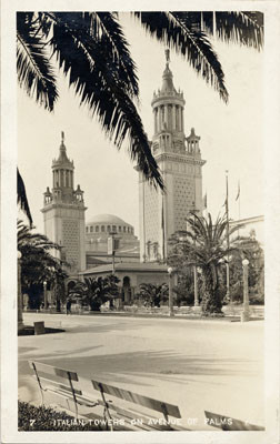 Italian Towers on Avenue of Palms, P. P. I. E.